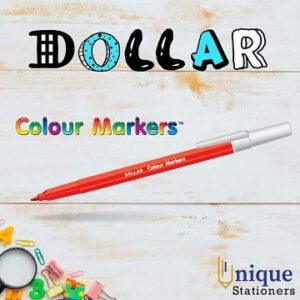 dollar-colour markers-bright markers-fiber tip-designs-art-creativity-cheap price-stationery in Pakistan
