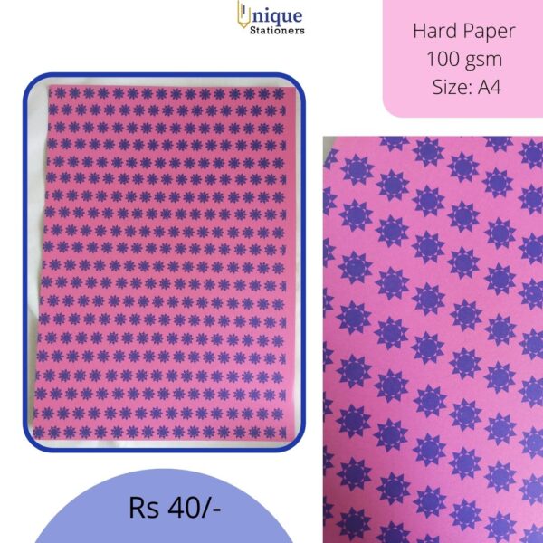Pink Blue design printed sheet