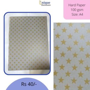 Silver Golden star printed sheet